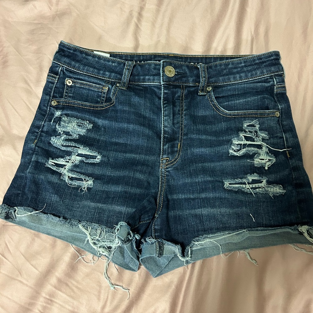 AMERICAN EAGLE Distressed Denim Shorts